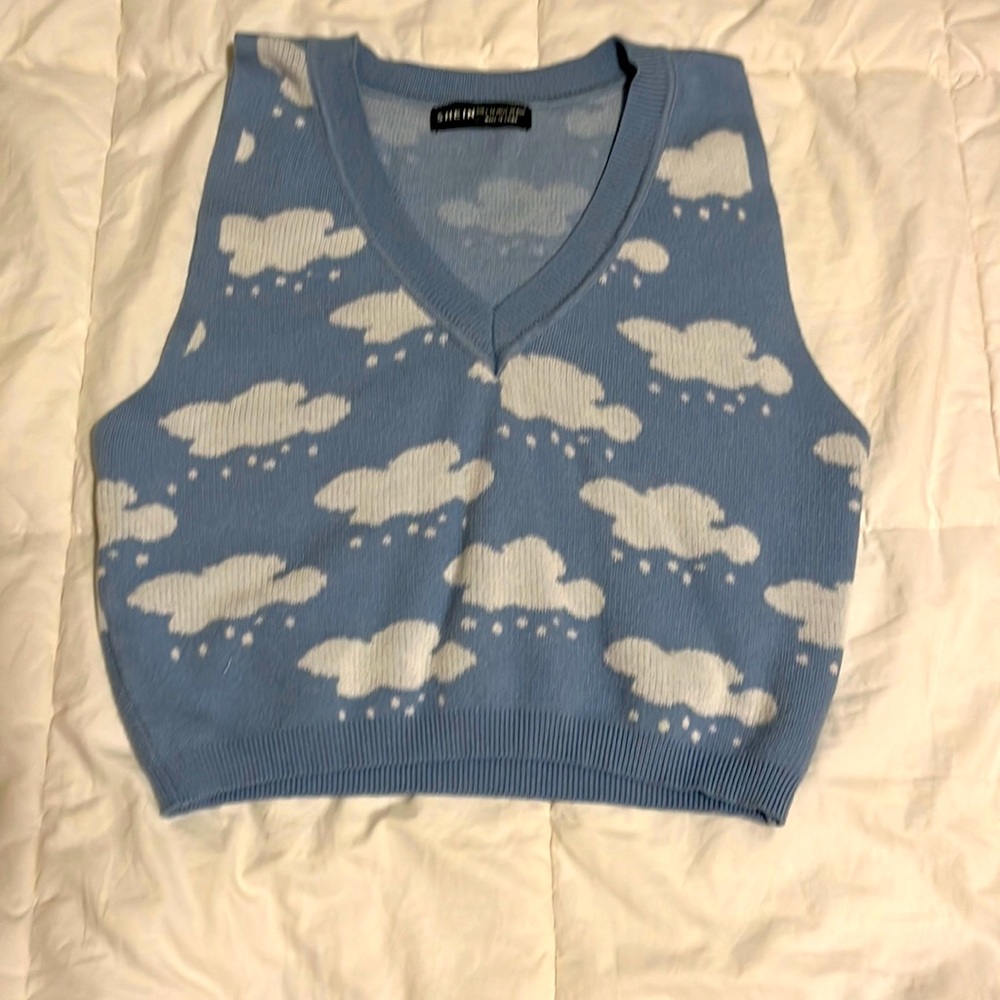 Cloud sweater vest
